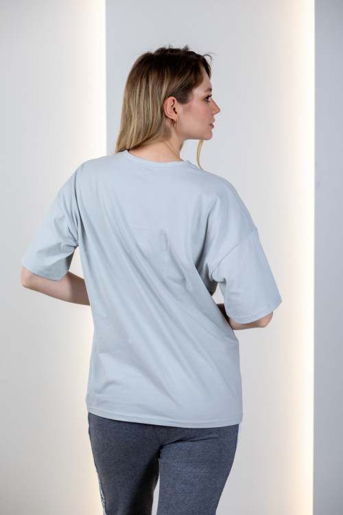 Футболка «Ля какая» серая