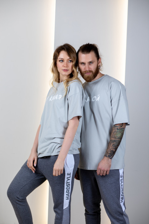 Футболка «Ля какой» серая