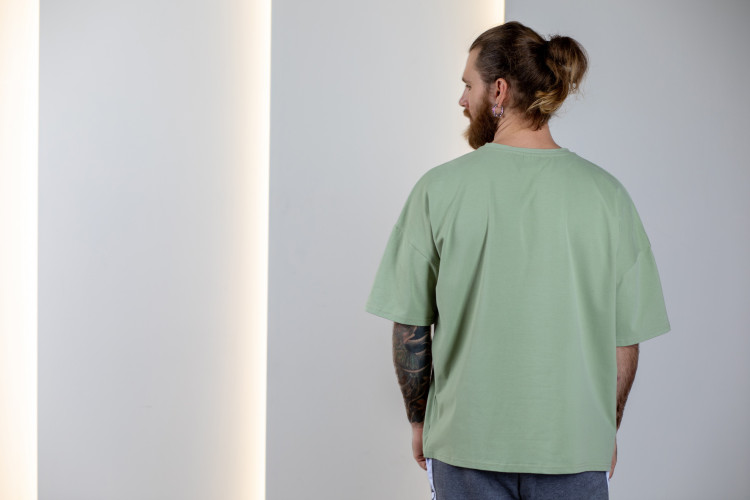 Футболка «Ля какой» оливковая