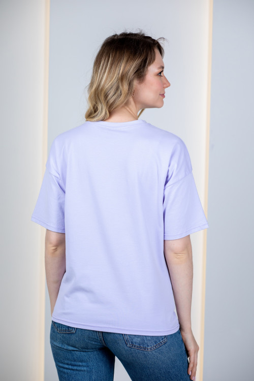 ПРЕДЗАКАЗ Футболка «Ля какая» лиловая
