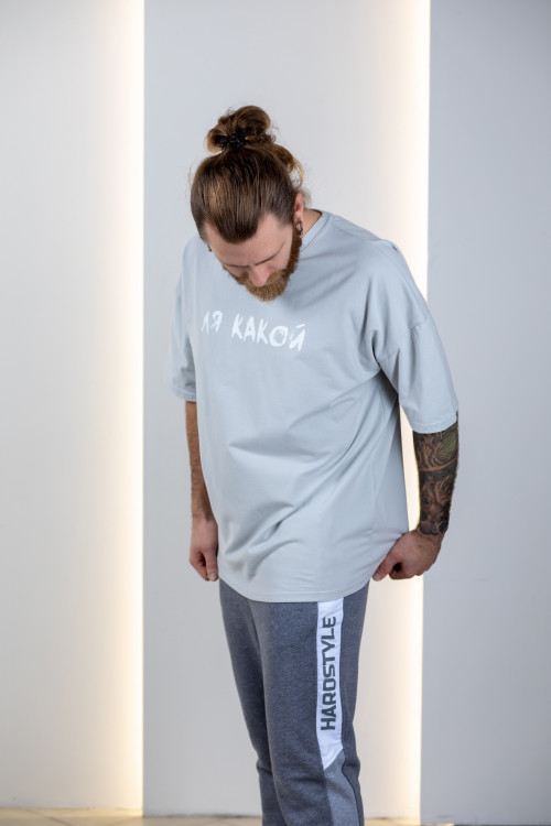 ПРЕДЗАКАЗ Футболка «Ля какой» серая ПРЕДЗАКАЗ Футболка «Ля какой» серая