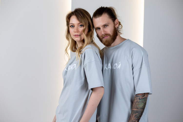 ПРЕДЗАКАЗ Футболка «Ля какой» серая ПРЕДЗАКАЗ Футболка «Ля какой» серая