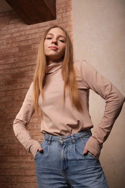 Водолазка "Base" бежевая