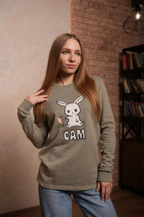 Свитшот "САМ" оливковый