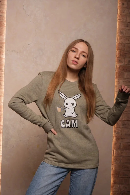 Свитшот "САМ" оливковый