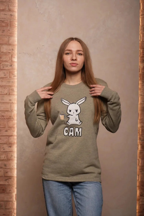 Свитшот "САМ" оливковый